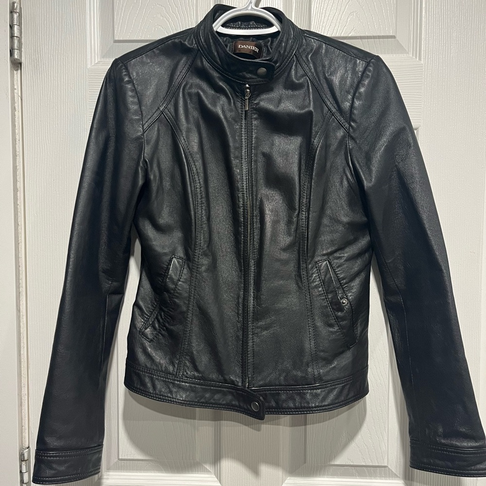 Danier Black Leather Jacket